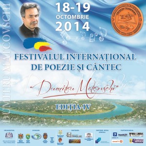 Festivalul-concurs Internațional de poezie şi cântec “Dumitru Matcovschi”, Ediţia a IV-a, 18 – 19 octombrie 2014, Vadul-Raşcov-Agenda